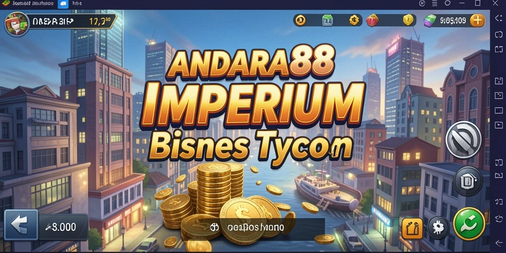 Tampilan gameplay ANDARA88 saat membangun bisnis Tycoon.