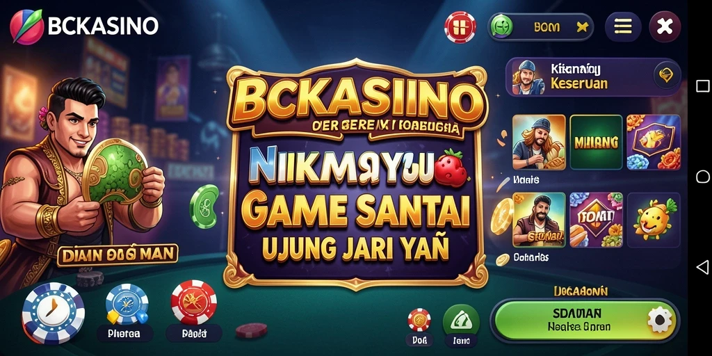 Tampilan menarik dari gameplay BCKASINO yang penuh warna.