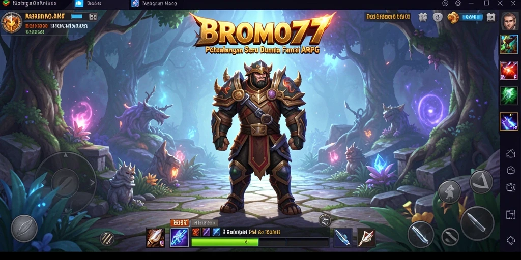 Tampilan menarik dalam gameplay ARPG BROMO77 yang mendebarkan.