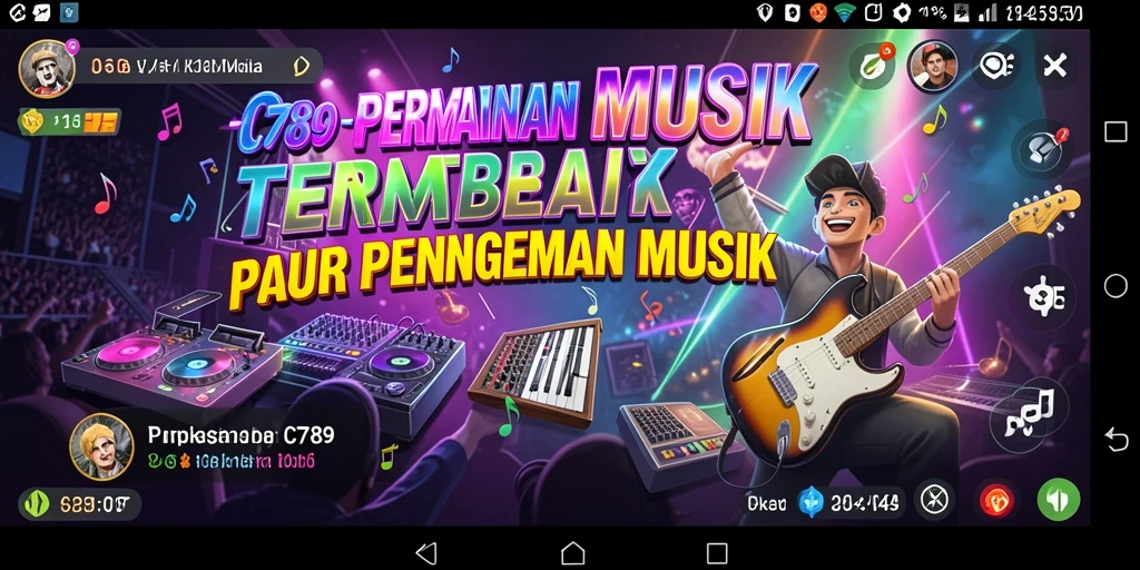 Tangkapan layar utama C789 menampilkan gameplay interaktif yang seru.
