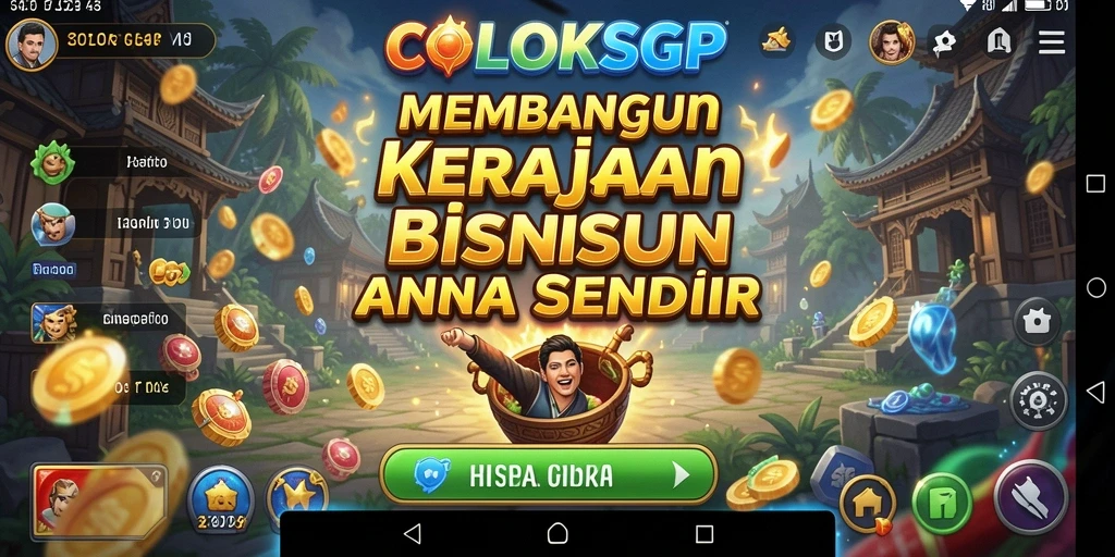 Tampilan gameplay menarik dari COLOKSGP yang menggambarkan dinamika bisnis.