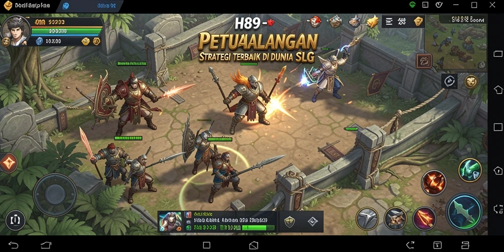 Layar permainan H89 menampilkan aksi strategi yang mendebarkan.