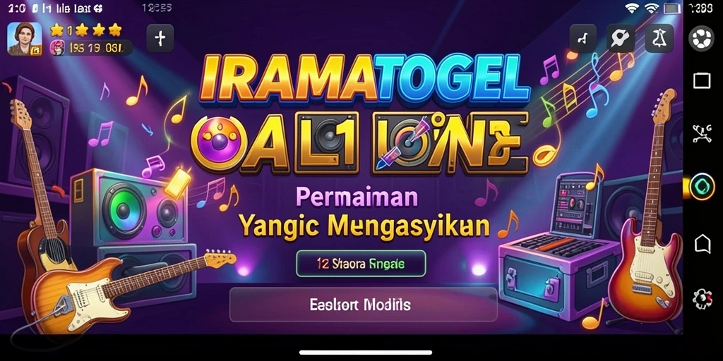 Gambaran gameplay yang menarik dari IRAMATOGEL dengan nuansa musik.