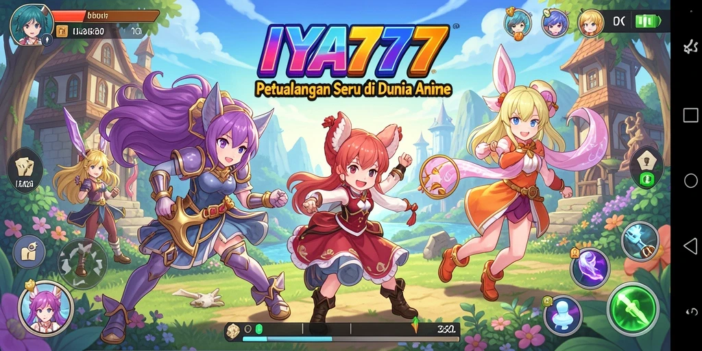 Screenshot gameplay <strong>IYA777</strong> yang menunjukkan karakter bertarung dalam pertarungan epic.