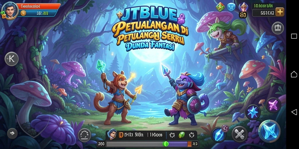 Tampilan utama gameplay JTBLUE yang mengasyikkan dan penuh petualangan.