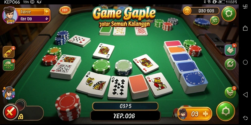Tampilan gameplay seru di KEPO66, permainan Gaple yang menantang.