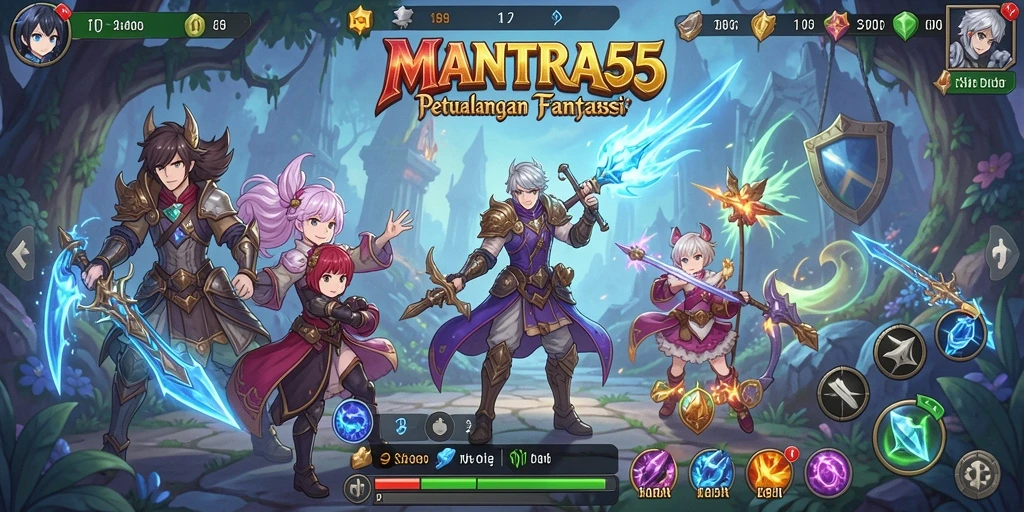 Tampilan menakjubkan gameplay Anime yang memikat.
