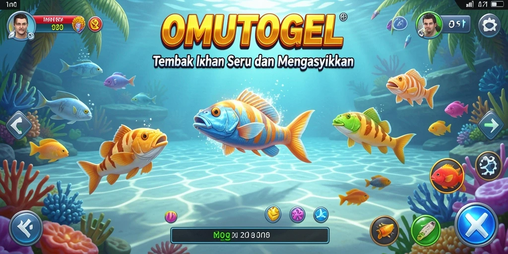 Gameplay menarik dari OMUTOGEL saat menembak ikan.