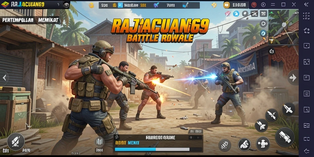 Screenshot RAJACUAN69 yang menampilkan aksi seru dalam pertempuran.