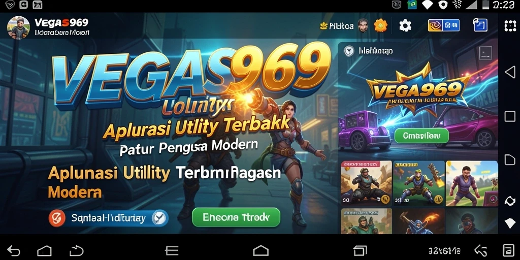 Tampilan antarmuka utama VEGAS969 yang modern dan fungsional.
