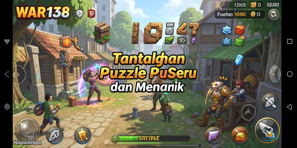 Screenshot gameplay WAR138 menunjukkan berbagai teka-teki yang menarik dan menantang.